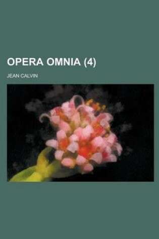 Cover of Opera Omnia Volume 4