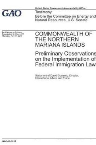 Cover of Commonwealth of the Northern Mariana Islands