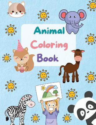 Book cover for Animal Coloring Book