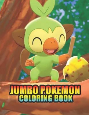 Book cover for jumbo pokemon coloring book