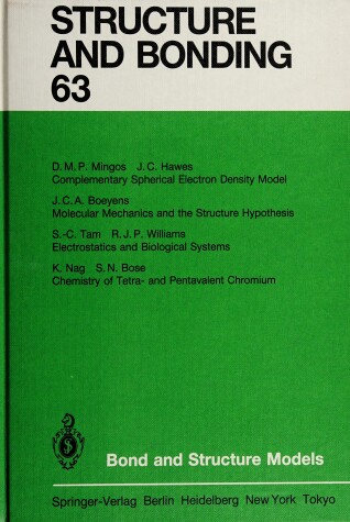 Cover of Bond and Structure Models