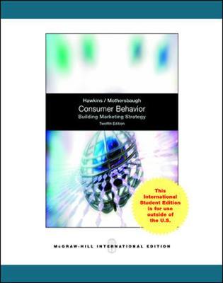 Book cover for Consumer Behavior: Building Market Strategy