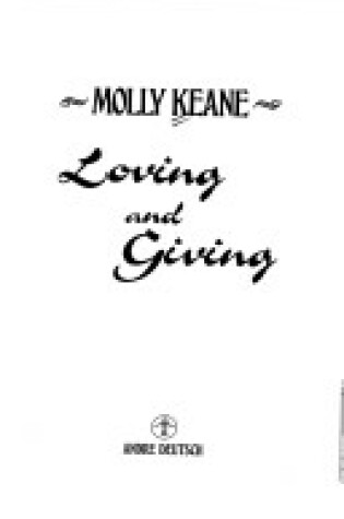 Cover of Loving and Giving