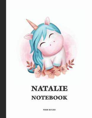 Book cover for Natalie Wide Ruled Notebook