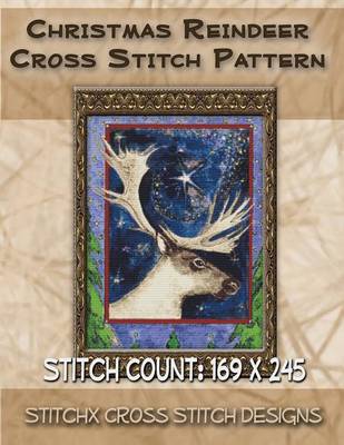 Book cover for Christmas Reindeer Cross Stitch Pattern