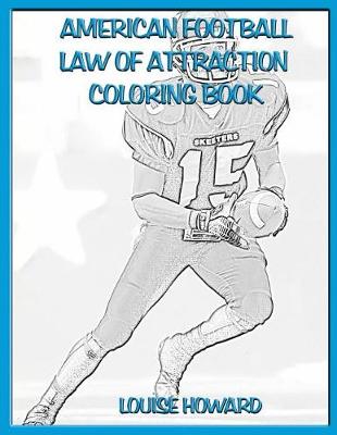 Book cover for 'American Football' Law of Attraction Coloring Book