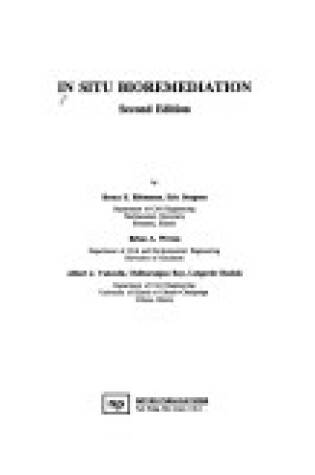 Cover of In Situ Bioremediation, 2nd Edition