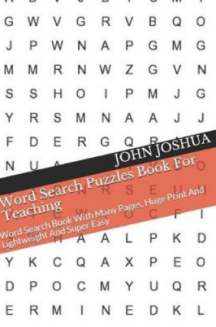 Cover of Word Search Puzzles Book For Teaching