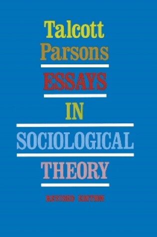 Cover of Essays in Sociological Theory