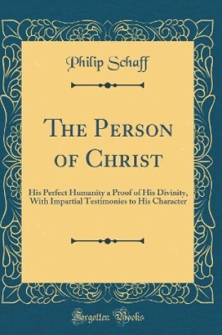 Cover of The Person of Christ
