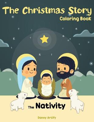 Book cover for The Christmas Story Coloring Book