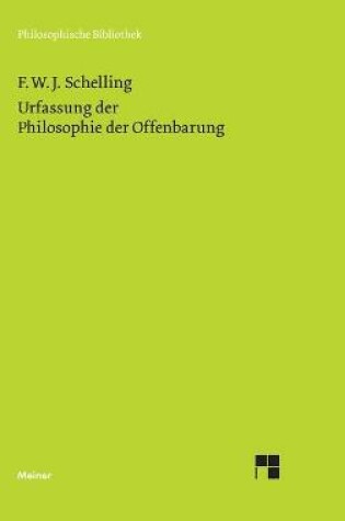 Cover of Urfassung der Philosophie der Offenbarung