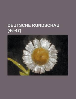 Book cover for Deutsche Rundschau (46-47)