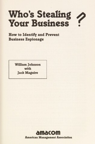 Cover of Who's Stealing Your Business?