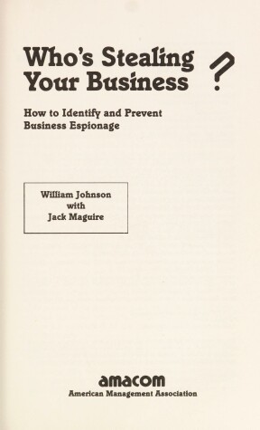 Book cover for Who's Stealing Your Business?