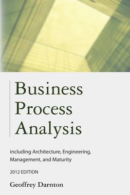 Book cover for Business Process Analysis