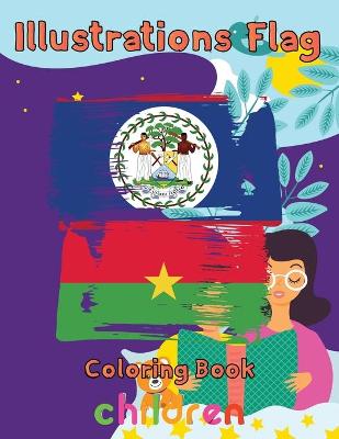 Book cover for Illustrations Flag Coloring Book children