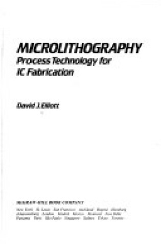 Cover of Microlithography