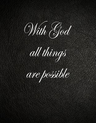 Book cover for With God All Things Are Possible