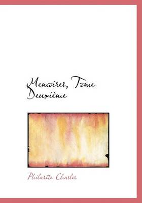 Book cover for Memoires, Tome Deuxiaume