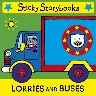 Book cover for Sticky storybooks: Lorries and Buses