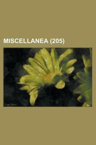 Cover of Miscellanea (205)