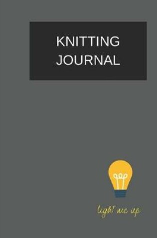 Cover of knitting journal light me up