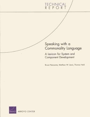 Book cover for Speaking with a Commonality Language