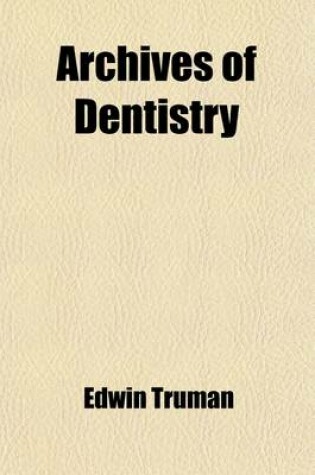 Cover of Archives of Dentistry