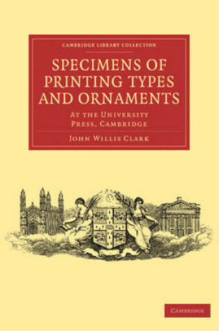 Cover of Specimens of Printing Types and Ornaments