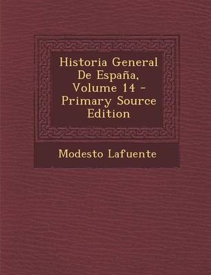 Book cover for Historia General de Espana, Volume 14