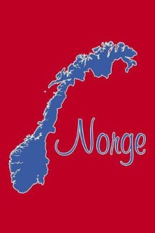 Cover of Norge - Red, White & Blue Lined Notebook with Margins (Norway)