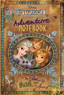 Book cover for Frozen Northern Lights: Adventure Notebook