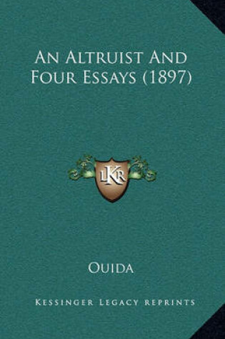 Cover of An Altruist and Four Essays (1897)