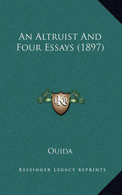 Book cover for An Altruist and Four Essays (1897)