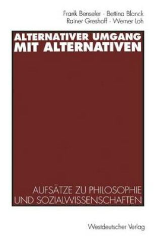 Cover of Alternativer Umgang mit Alternativen