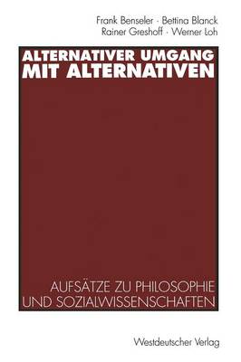 Book cover for Alternativer Umgang mit Alternativen