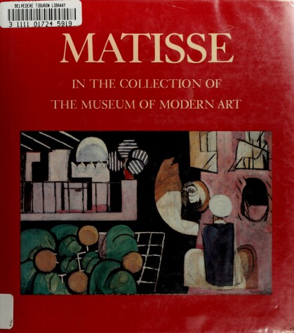 Book cover for Matisse in the Collection of the Museum of Modern Art