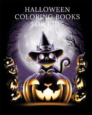 Book cover for halloween coloring books for kids