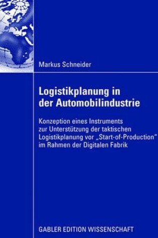 Cover of Logistikplanung in Der Automobilindustrie