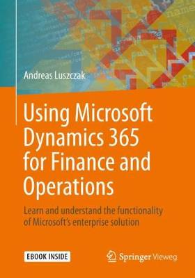 Book cover for Using Microsoft Dynamics 365 for Finance and Operations