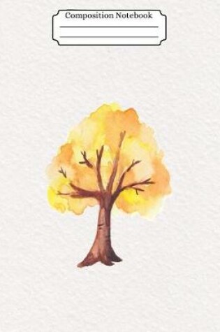 Cover of Composition Notebook Watercolor Tree Design Vol 15