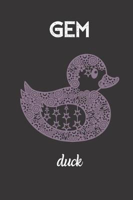 Book cover for gem duck