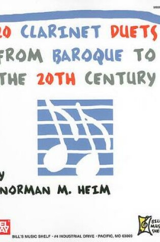 Cover of 20 Clarinet Duets From Baroque To The 20Th Century