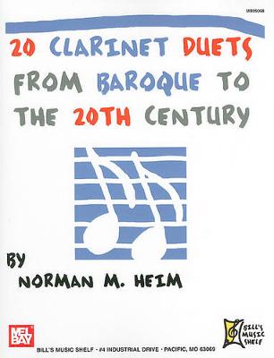 Book cover for 20 Clarinet Duets From Baroque To The 20Th Century