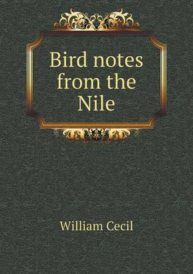 Book cover for Bird notes from the Nile