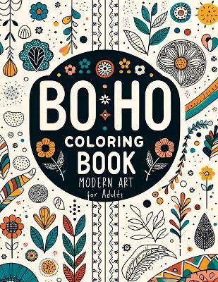 Book cover for Minimalist Boho Coloring Book for Teens & Adults Relaxation