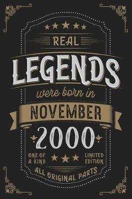 Book cover for Real Legends were born in November 2000