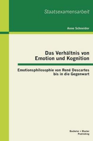Cover of Das Verhaltnis von Emotion und Kognition