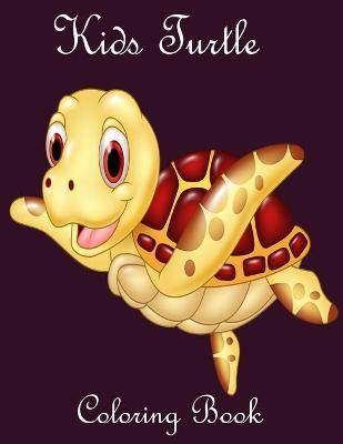 Book cover for Kids Turtle Coloring Book